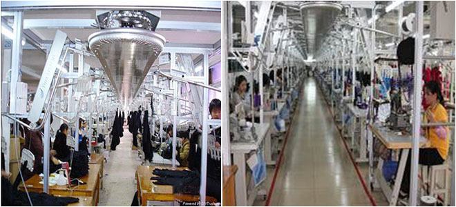 生產線改造前后對比